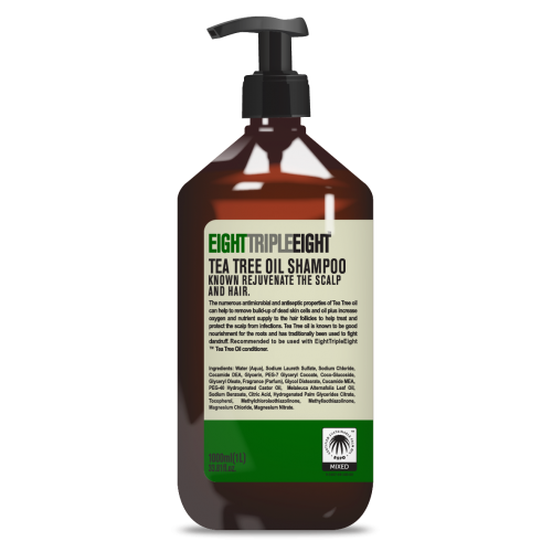 [只限店取] 英國TRIPLE EIGHT  茶樹油清爽洗髮露 (抗菌/去屑/去油脂) 1000ml